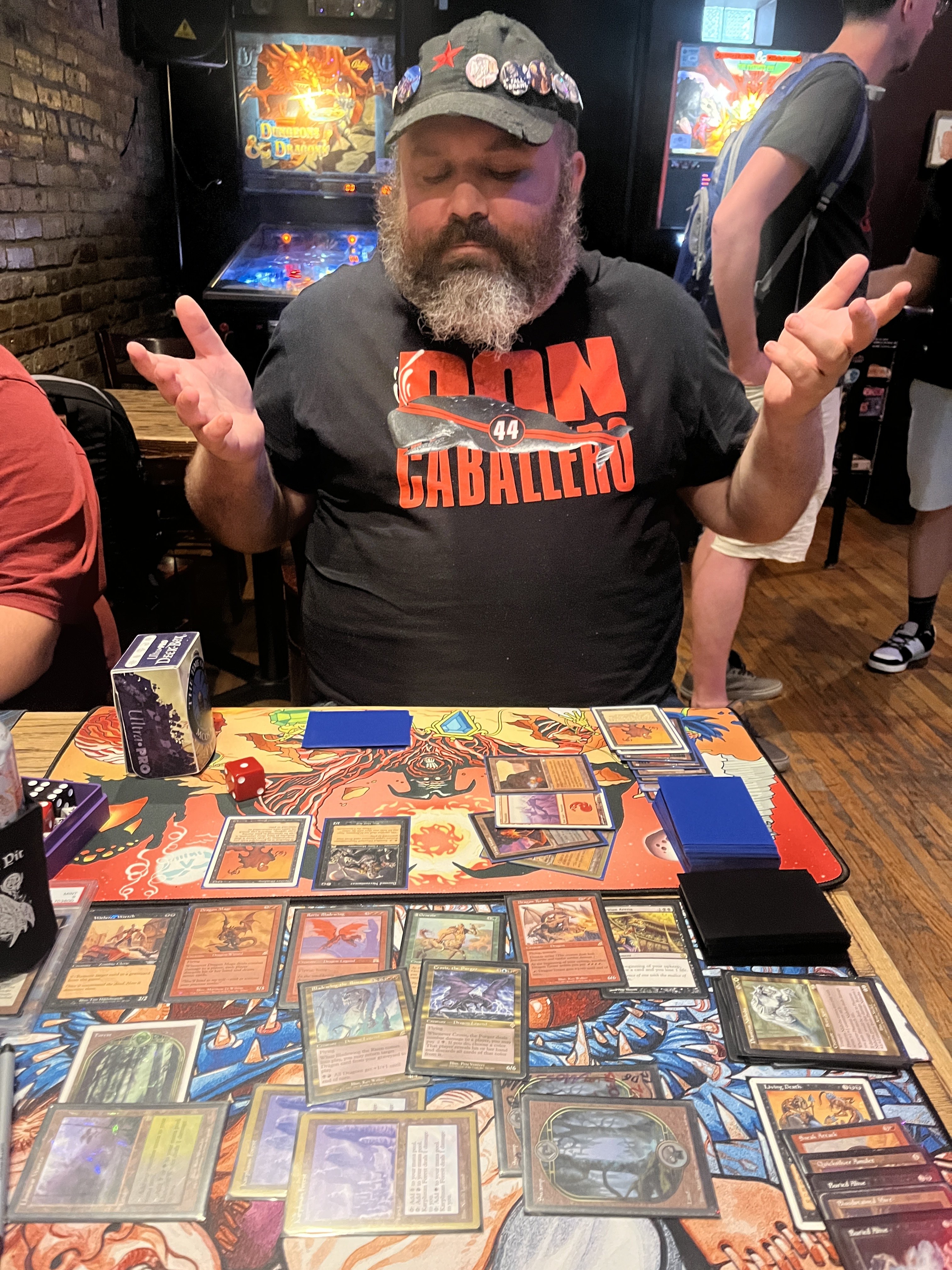 Rohr, seen here getting balled, served up big Beef via his 133 power Ichorid Balls deck.