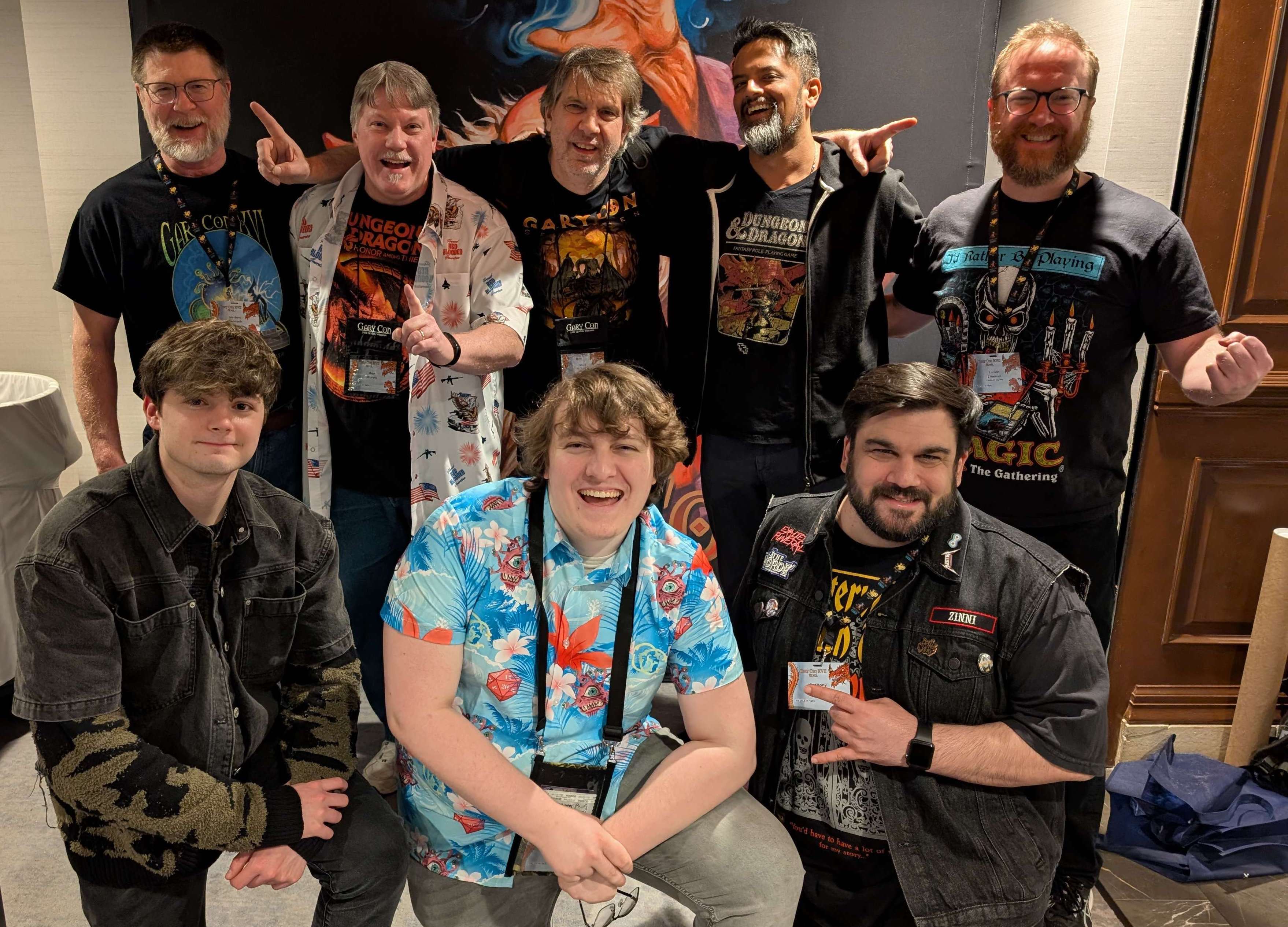 Our Dungeon Delving Crew, Minus Morgan, the Other Vested Millenial